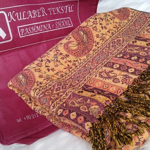 Turkish Accessories - Turkish Paisley Pashmina Wrap Scarf